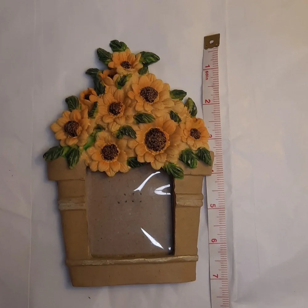 Sunflower basket picture frame spring summer